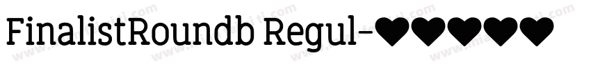 FinalistRoundb Regul字体转换